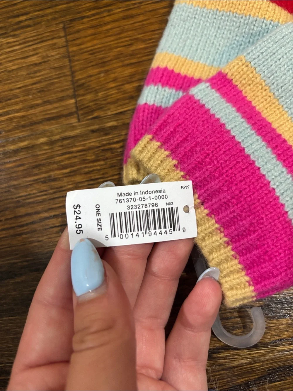 Colorful Striped Knit Gloves - Multicolor